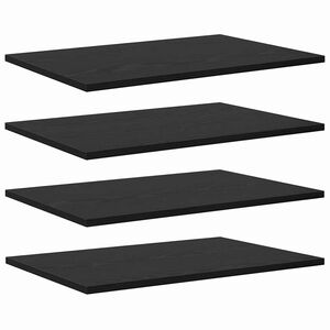vidaXL P&oacute;łka na książki 3 poziom&oacute;w 4 szt. 60 x 40 x 1,5 cm Czarny