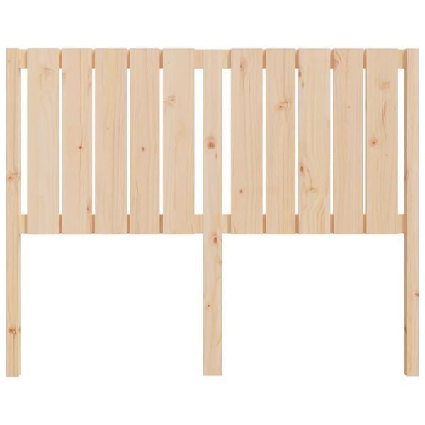 vidaXL Wezgłowie łóżka, 125,5x4x100 cm, lite drewno sosnowe