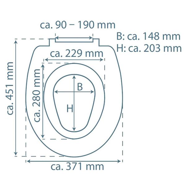 SCH&Uuml;TTE Deska sedesowa FAMILY WHITE, duroplast, biała