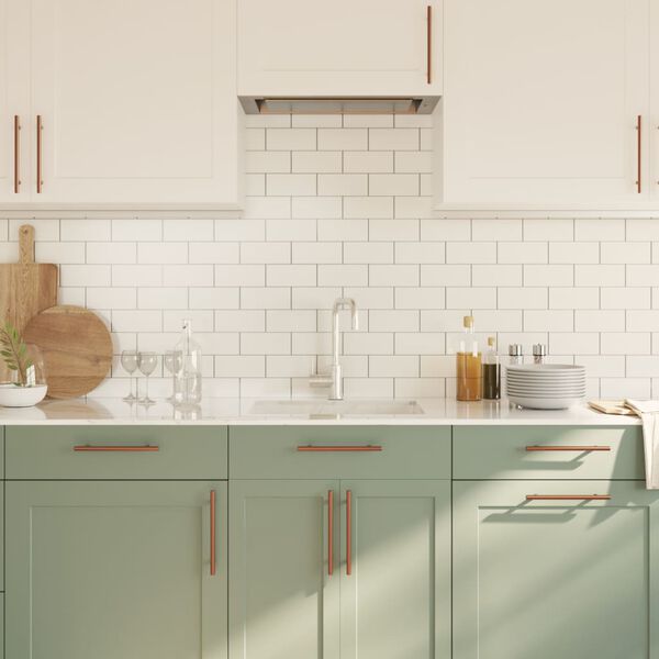 vidaXL Uchwyty do szafek, 10 szt., brąz, 160 mm, stal nierdzewna