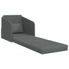 vidaXL Sofa Bed 60cm Ciemnoszary tkanina