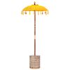 vidaXL Baliński Parasol z Bazą ż&oacute;łty 95 x 95 x 260 cm