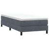 vidaXL Łóżko typu Box Spring bez materaca Ciemnoszary 80x220 cm