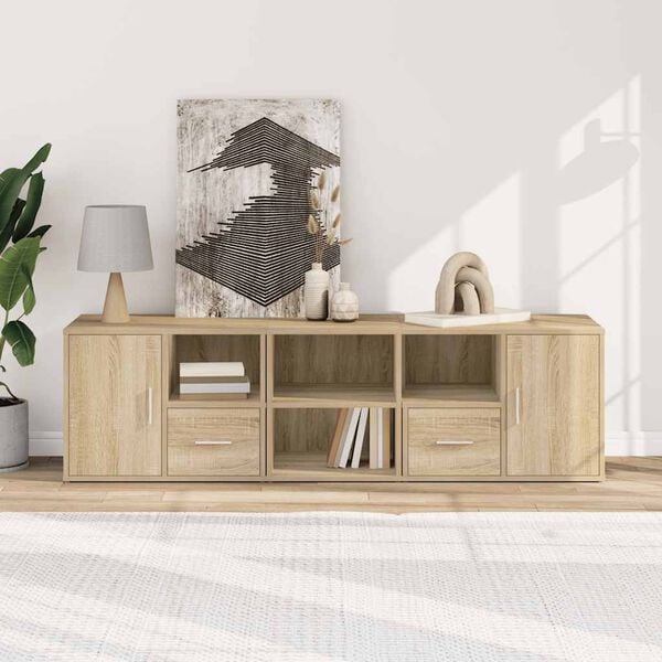 vidaXL Szafka narożna, dąb sonoma, 160x40x45 cm