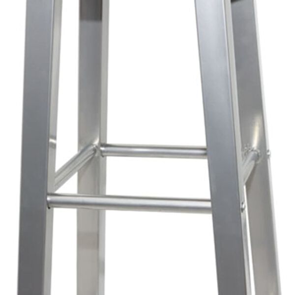 vidaXL Stołki barowe, 4 szt., srebrno-brązowe, MDF