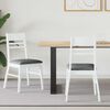 vidaXL Krzesła jadalne 2 pcs Biały 43 x 54 x 89 cm Drewno Gumowe