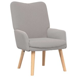 vidaXL fotel Jasnoszary 63 x 67 x 94 cm Tkanina owcza i sklejka