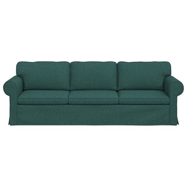 vidaXL Sofa Ciemna zieleń