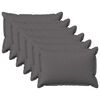 vidaXL Poszewka na poduszkę 6 pcs HOUTEN jasnoszary 30 x 50 cm