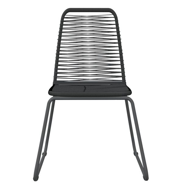 vidaXL 7-częściowy zestaw mebli ogrodowych, czarny