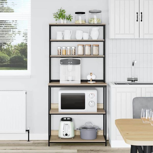 vidaXL P&oacute;łka kuchenna Dąb Sonoma 80 x 40 x 168 cm