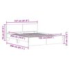 vidaXL Ramka ł&oacute;żka Sonoma 152 x 203 cm Materiał drewnopochodny