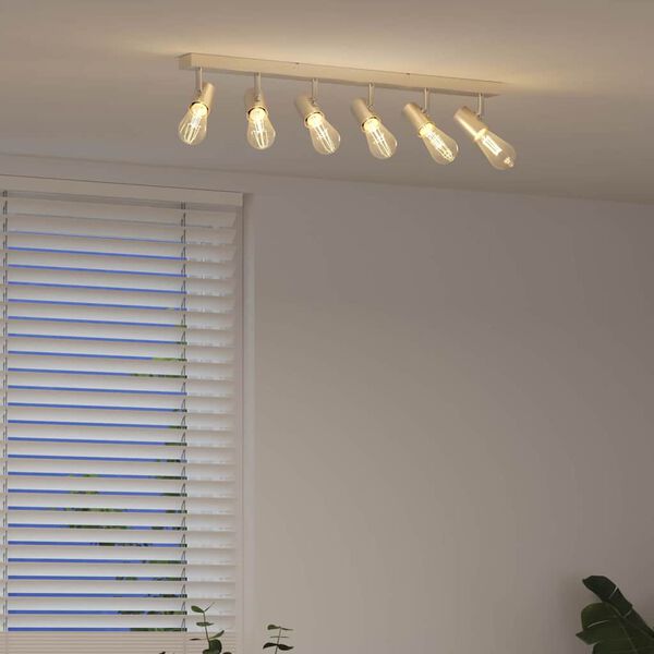 vidaXL Reflektor sufitowy Nikiel 73 x 6,5 x 11,5 cm Metal