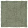vidaXL Dywan strefowy Oliwkowy zielony 160 x 160 cm Juta