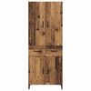vidaXL Highboard Montowane na ścianie Stare drewno 69,5 x 34 x 180 cm