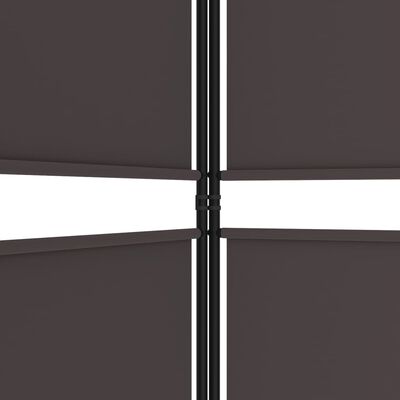 vidaXL Parawan 3-panelowy, brązowy, 150x220 cm, tkanina