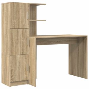 vidaXL Biurko Dąb Sonoma 133,5 x 50 x 124 cm 2 szt.