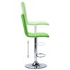 vidaXL Krzesło barowe, zielone, sztuczna sk&oacute;ra