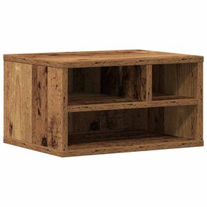vidaXL Stojak na drukarkę Stare drewno 40 x 32 x 22,5 cm