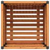 vidaXL Donica ogrodowa, 45x45x44 cm, lite drewno akacjowe i stal