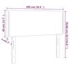 vidaXL Zagł&oacute;wek do ł&oacute;żka, czarny, 100x5x78/88 cm, aksamit