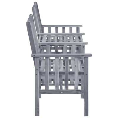 vidaXL Krzesła ogrodowe ze stolikiem, 159x61x92 cm, drewno akacjowe