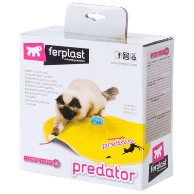 Ferplast Elektroniczna zabawka dla kota Predator, żółta