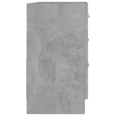 vidaXL Szafka pod umywalkę, szarość betonu, 63x30x54 cm, płyta