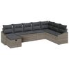 vidaXL Zestaw Sof na Ogród 8 pcs Szary 55 x 62 x 69 cm Polirattan