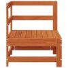 vidaXL Sofa narożna do ogrodu Lite drewno sosnowe Woskowy Brąz