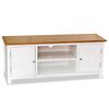 vidaXL Szafka pod telewizor, 120 x 35 x 48 cm, lite drewno dębowe