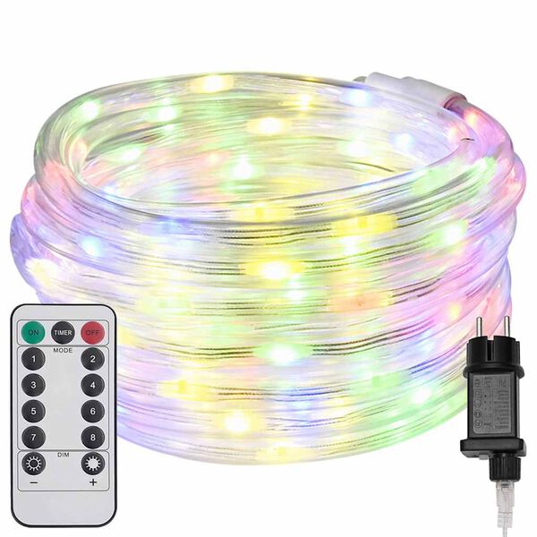 vidaXL Lina świetlna z 240 diodami LED Wielokolorowe 10 m PVC