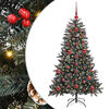 vidaXL Sztuczna choinka Zielony 120 cm PVC, plastik i stal