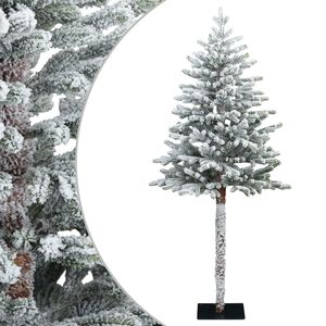 vidaXL Sztuczna choinka z zawiasami 120 cm PVC i Metal Zielono-biały