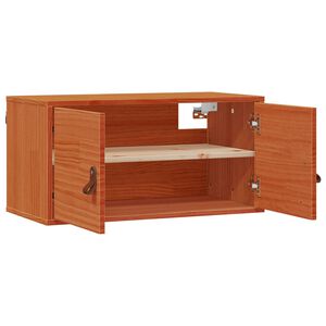 vidaXL Szafka ścienna Woskowy Brąz 80 x 30 x 30 cm Lite drewno sosnowe