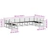 vidaXL Zestaw sof na zewnątrz 10 pcs Naturalny Lite Drewno Akacji