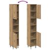 vidaXL Szafka łazienkowa, dąb artisan, 30x30x179 cm