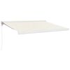 vidaXL Zwijana markiza, kremowa, 3x2,5 m, tkanina i aluminium