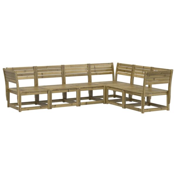 vidaXL 6-cz. zestaw wypoczynkowy do ogrodu, impregnowana sosna