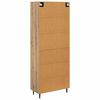 vidaXL Highboard Dąb rzemieślniczy 69,5 x 34 x 180 cm