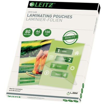 Leitz Folie do laminowania, 80 mikronów, A4, 100 szt.