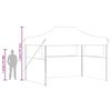 vidaXL Profesjonalny, składany namiot imprezowy, 3 ściany, 280x410x315 cm, stal