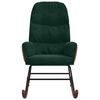 vidaXL Fotel bujany, ciemnozielony, tapicerowany aksamitem