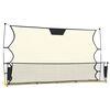 vidaXL Rebounder piłkarski, czarno-ż&oacute;łty, 183x85x120 cm, poliester
