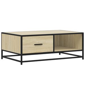 vidaXL Stolik kawowy, dąb sonoma, 90x57x35 cm, materiał drewnopochodny