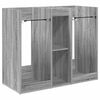 vidaXL Szafka golfowa Gładki Szary Sonoma 102 x 45 x 85,5 cm