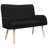 vidaXL Sofa dwuosobowa Czarny 115 x 61 x 87 cm Boucl&eacute;