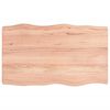 vidaXL Blat jasnobrązowy 100x60x(2-6) cm drewno z naturalną krawędzią