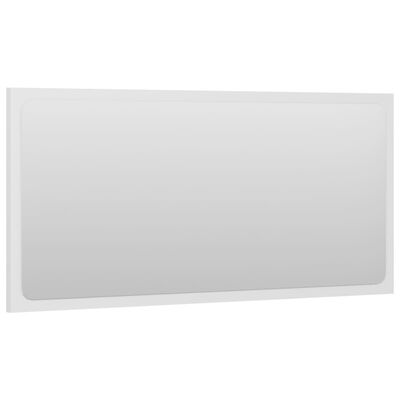 vidaXL Lustro łazienkowe, białe, 80x1,5x37 cm, płyta wiórowa