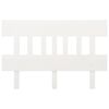 vidaXL Wezgłowie ł&oacute;żka, białe, 163,5x3x81 cm, lite drewno sosnowe